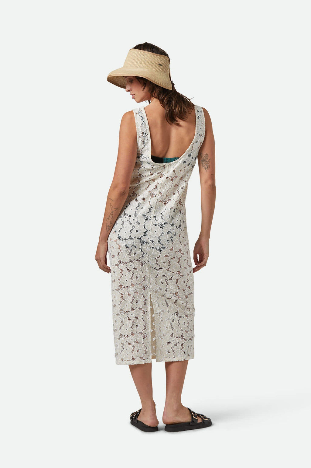 Brixton Lace Cover Up Dress- Whitecap