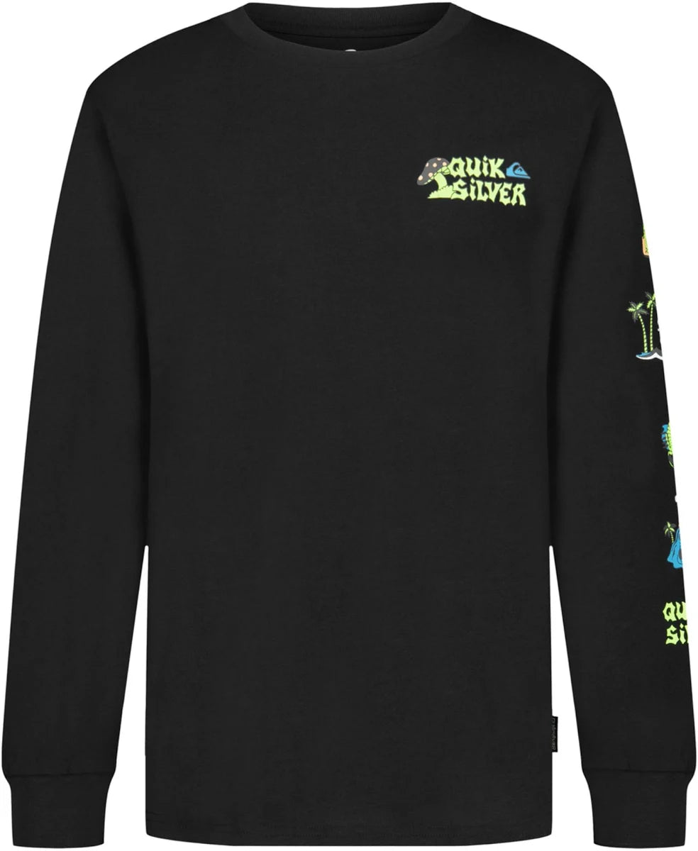 Quicksilver Boys Strange Waves LS Tee - Black