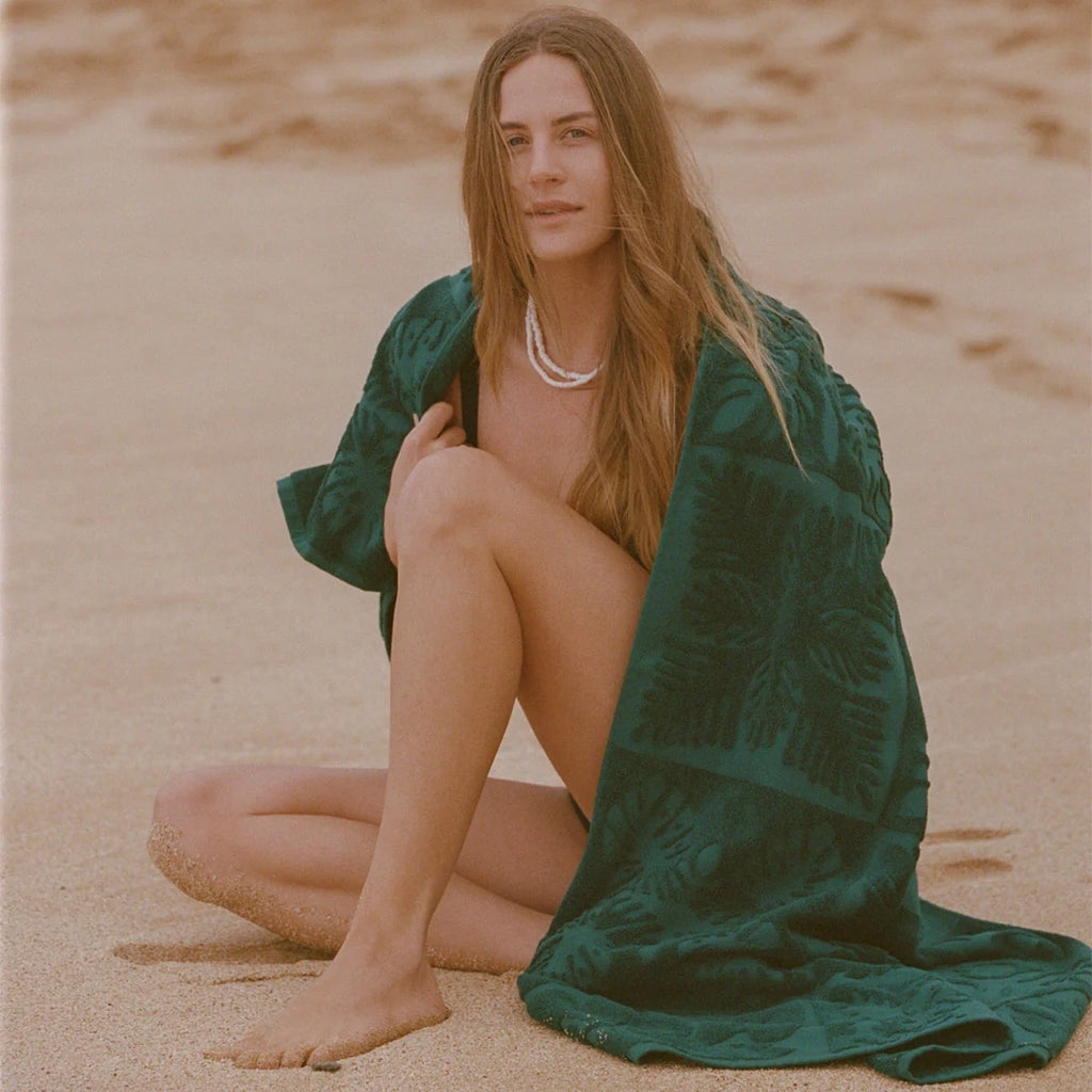 Slowtide Kapena Sculpted Towel - Spruce