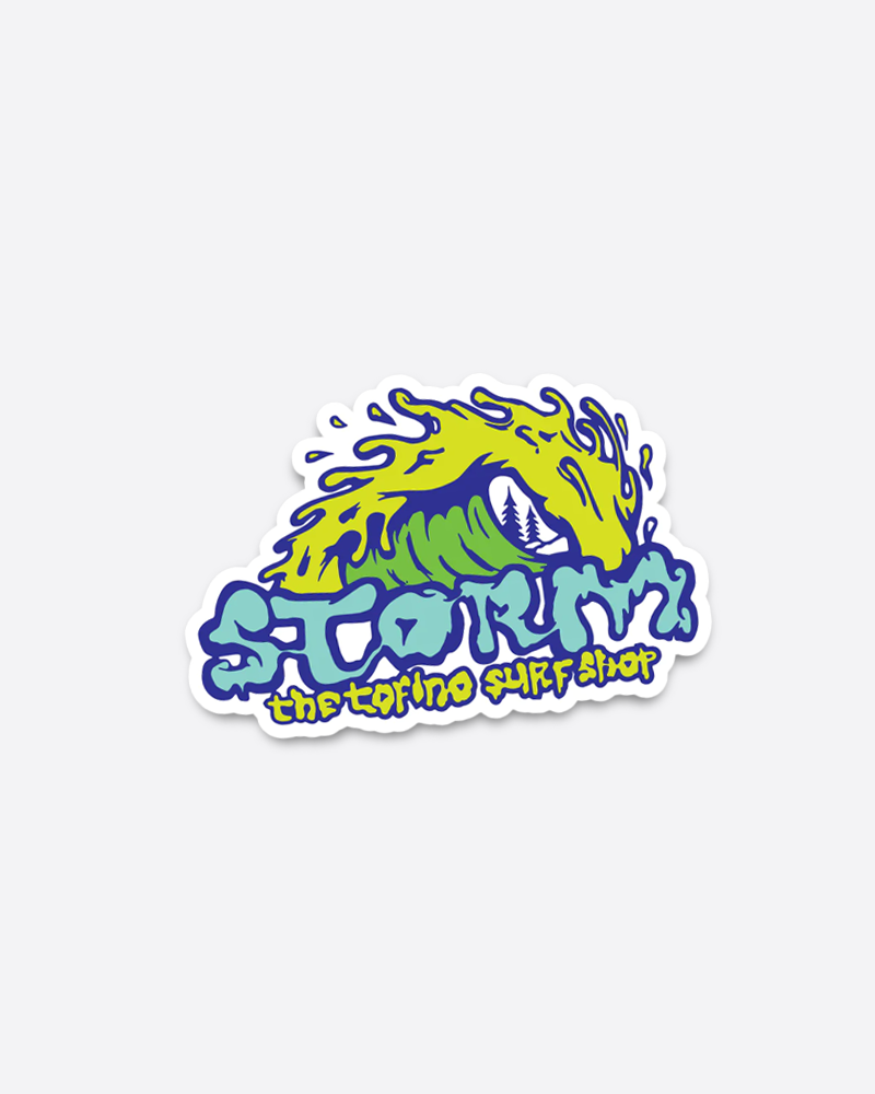 Storm Slime Wave Sticker Mini - Teal