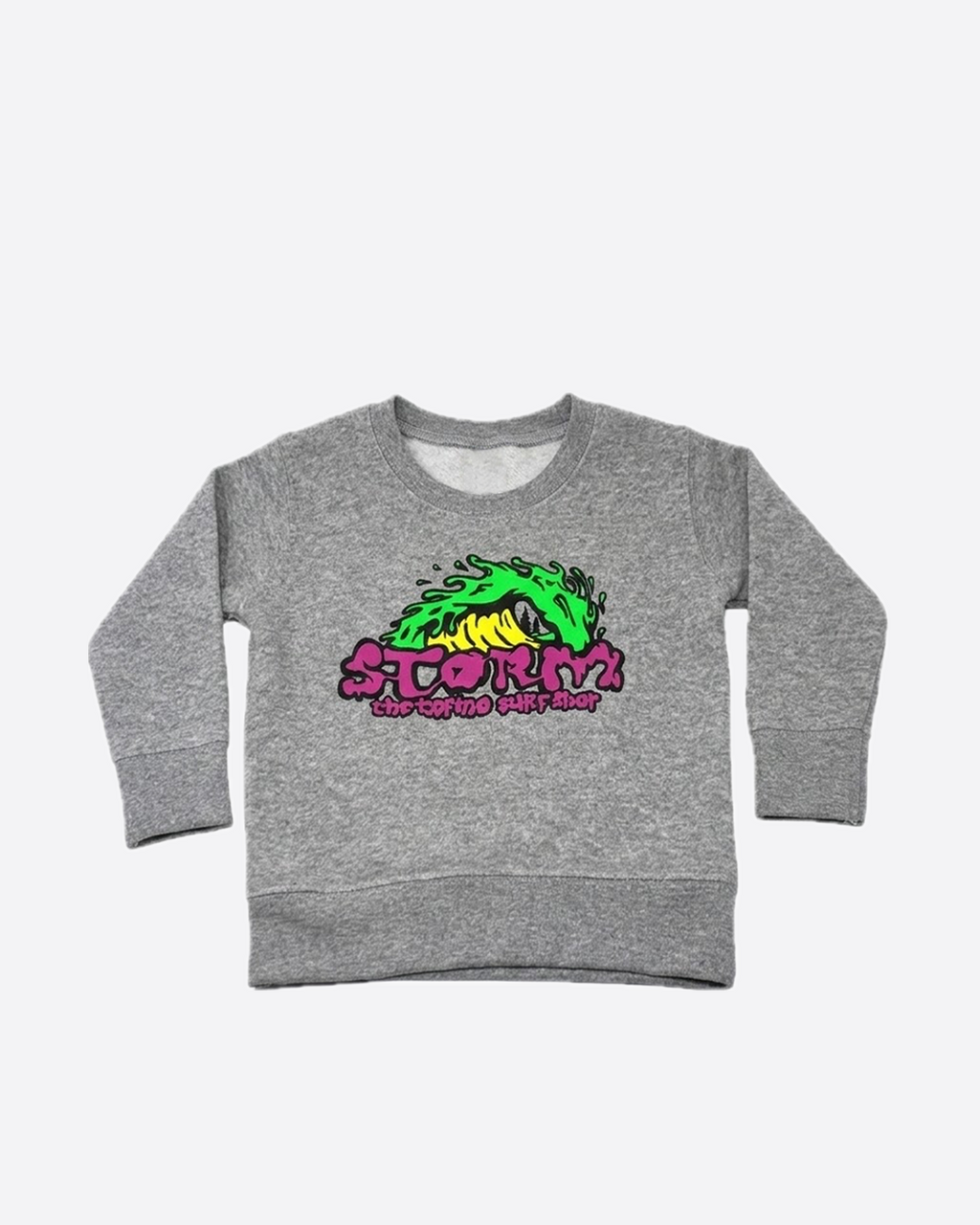 Storm Slime Youth Crewneck - Grey