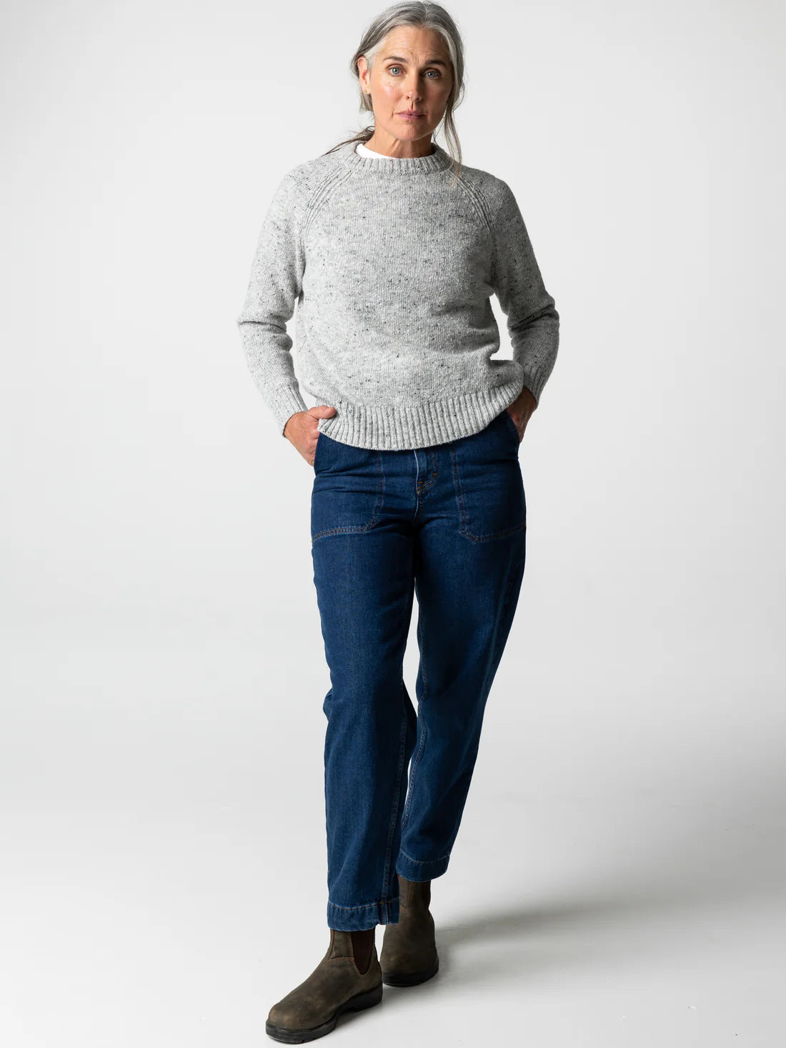 Finisterre Farne Crew - Dove Grey