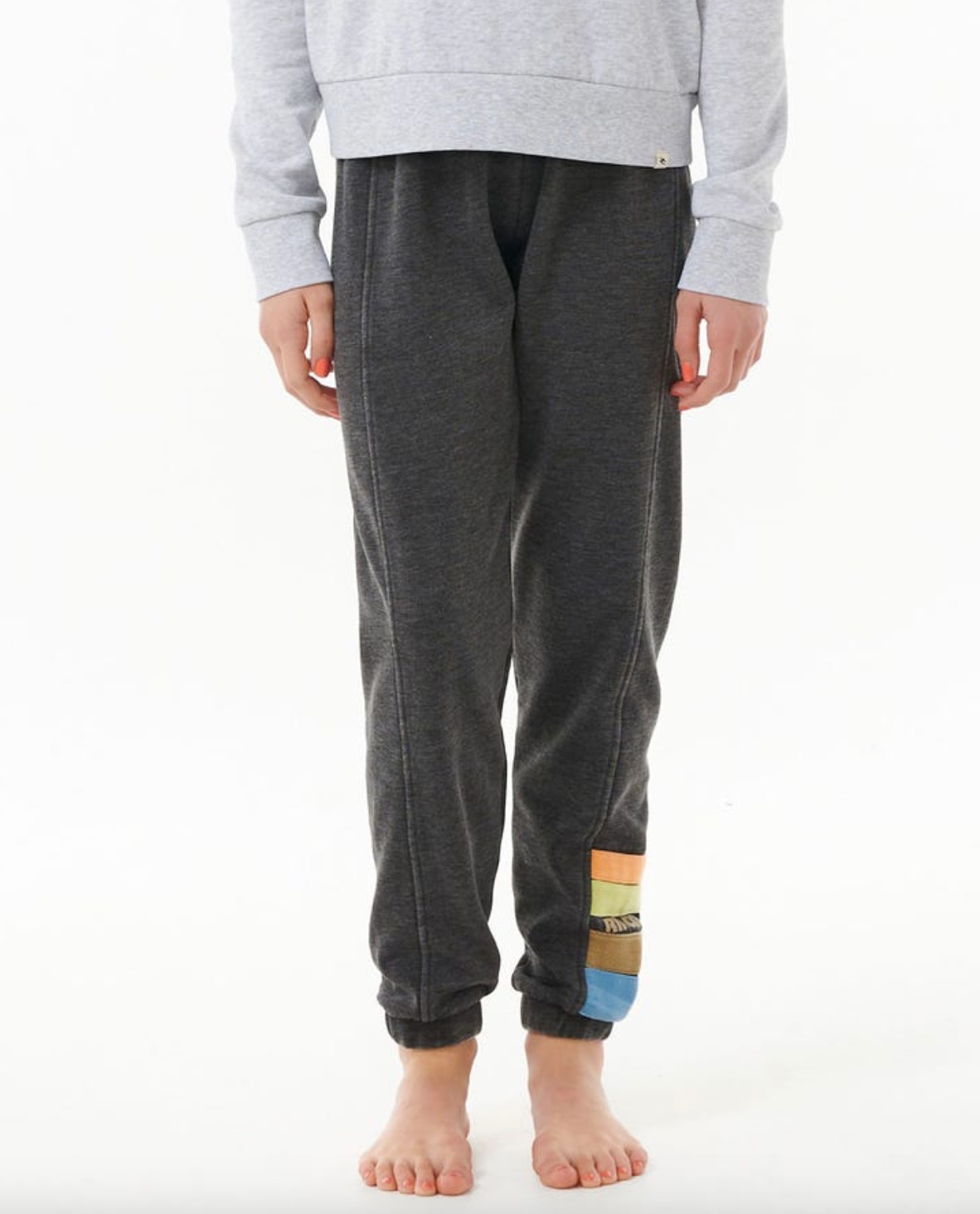 Rip Curl Girls High Tide Surf Track Pant - Washed Black