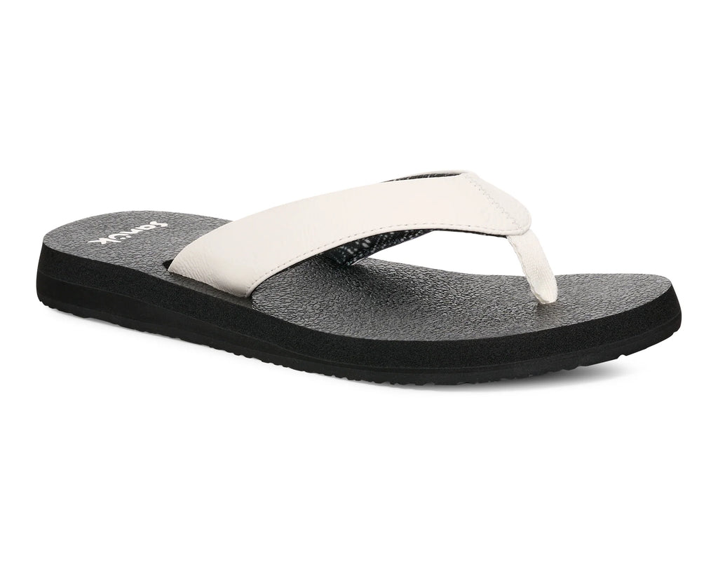 Sanuk Womens Yoga Mat II - White/Black