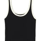 Brixton Ringer Organic A-Tank - Black/Off White
