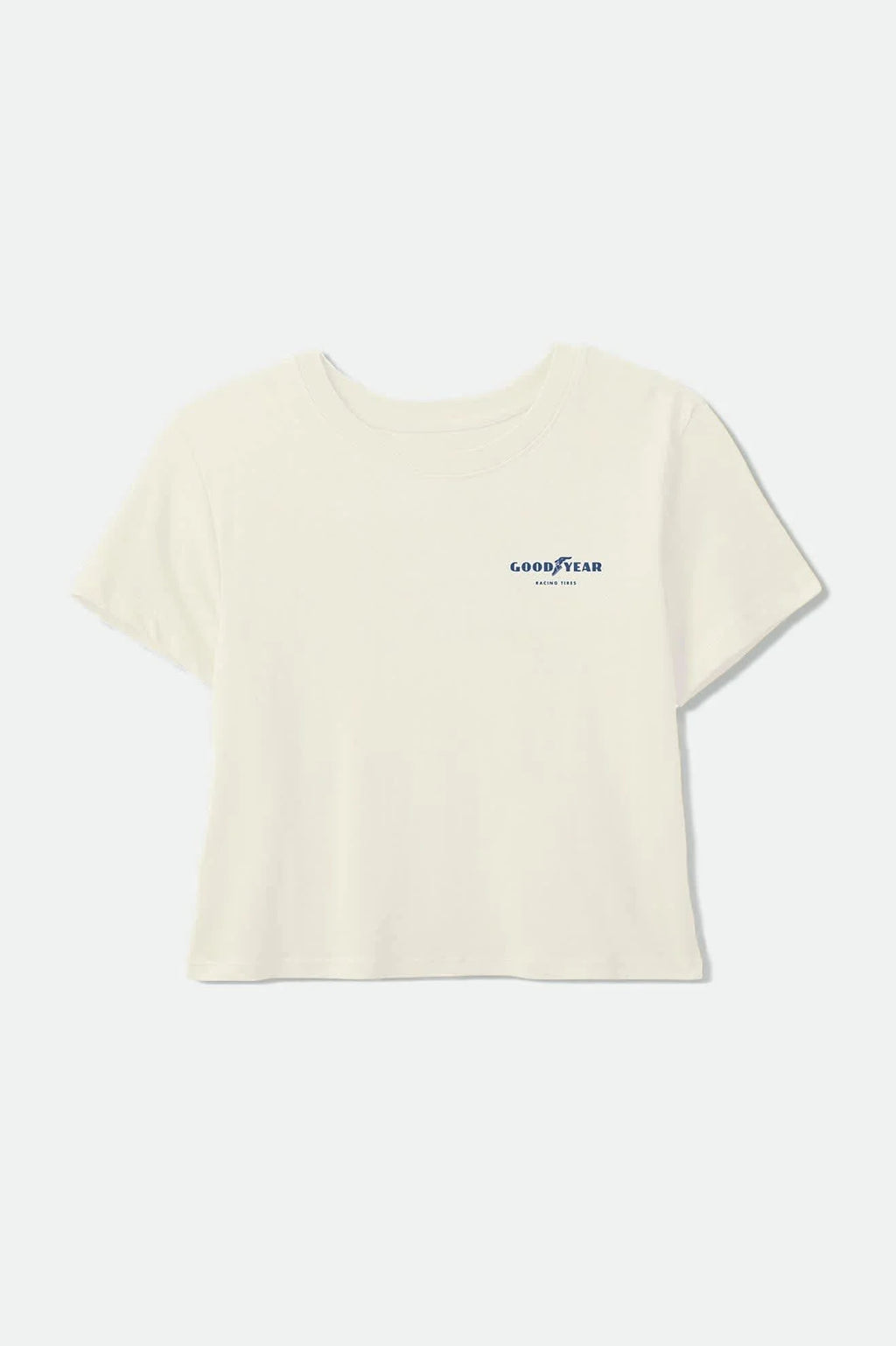 Brixton Goodyear Burnout Boxy Crew Tee - Off White