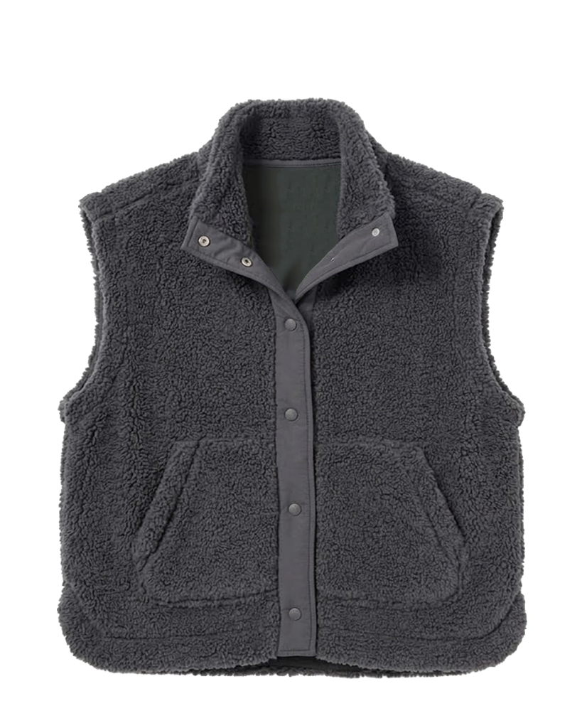 Billabong Waver Sherpa Vest - Black Sands