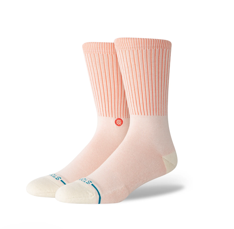 Stance Icon Pop Crew Sock - Coral