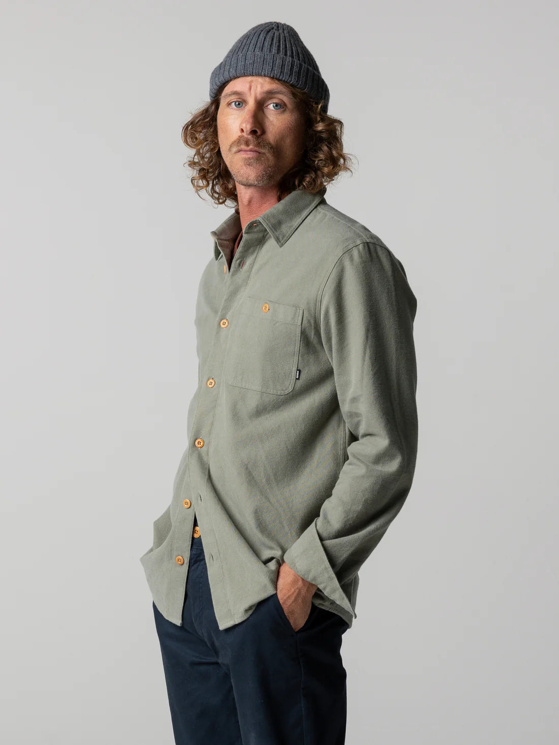 Finisterre Gylly Shirt - Shadow Green