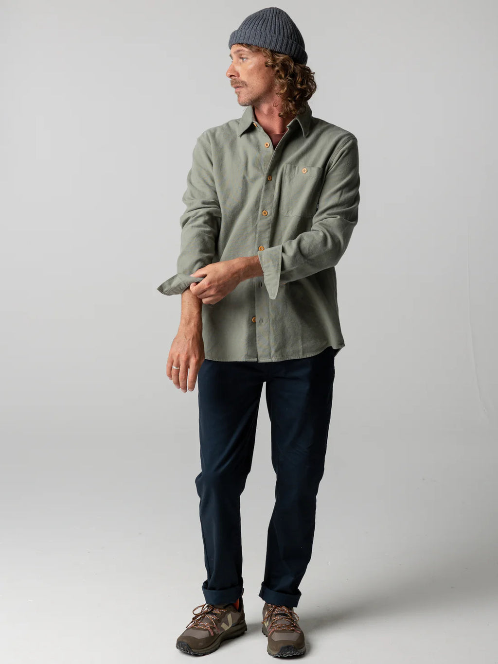 Finisterre Gylly Shirt - Shadow Green