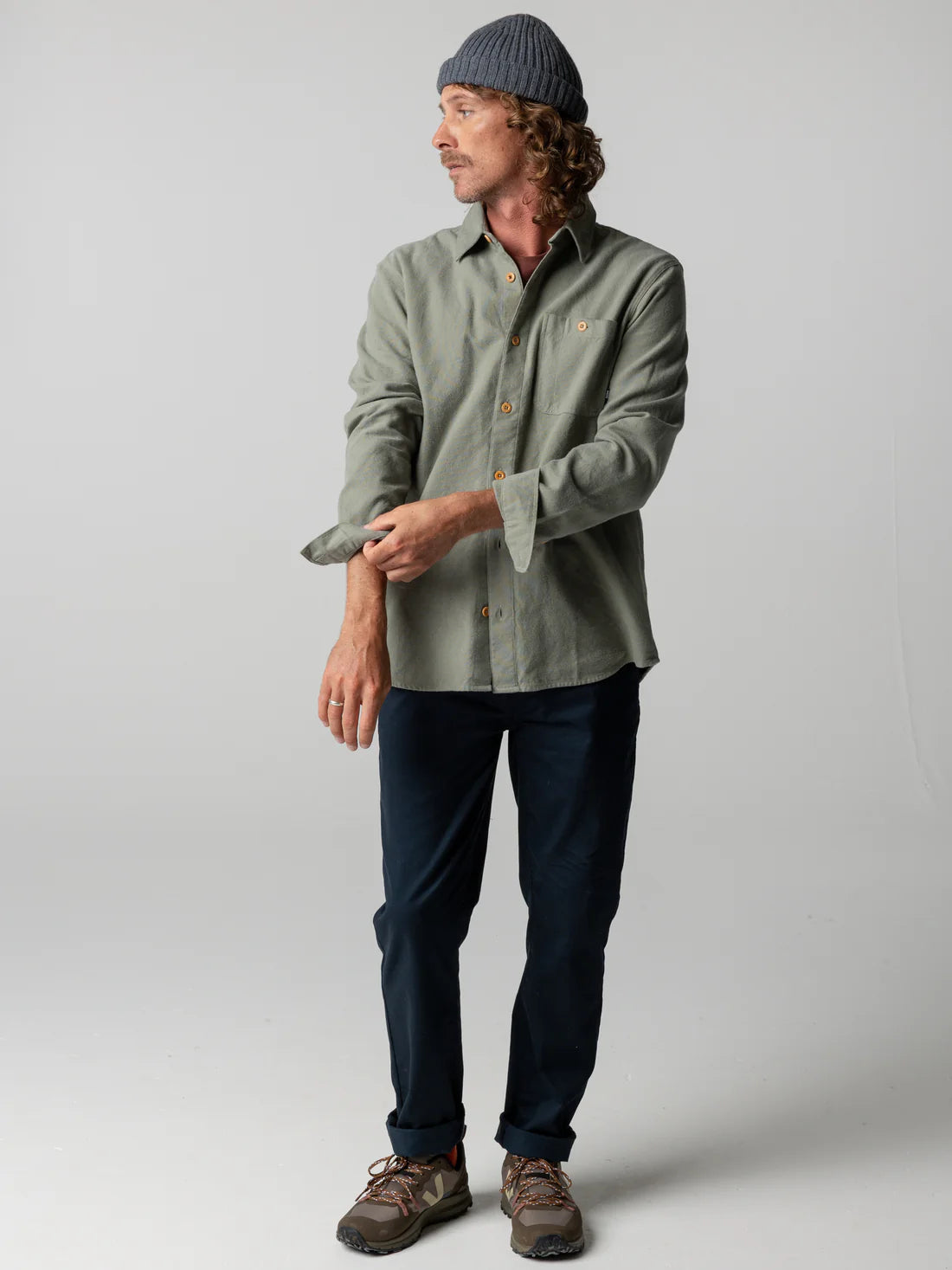 Finisterre Gylly Shirt - Shadow Green