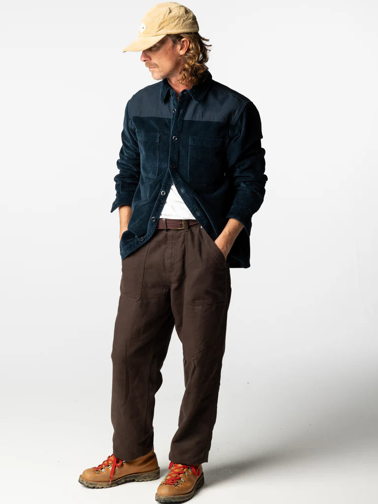 Finisterre Basset Cord Shirt - Navy