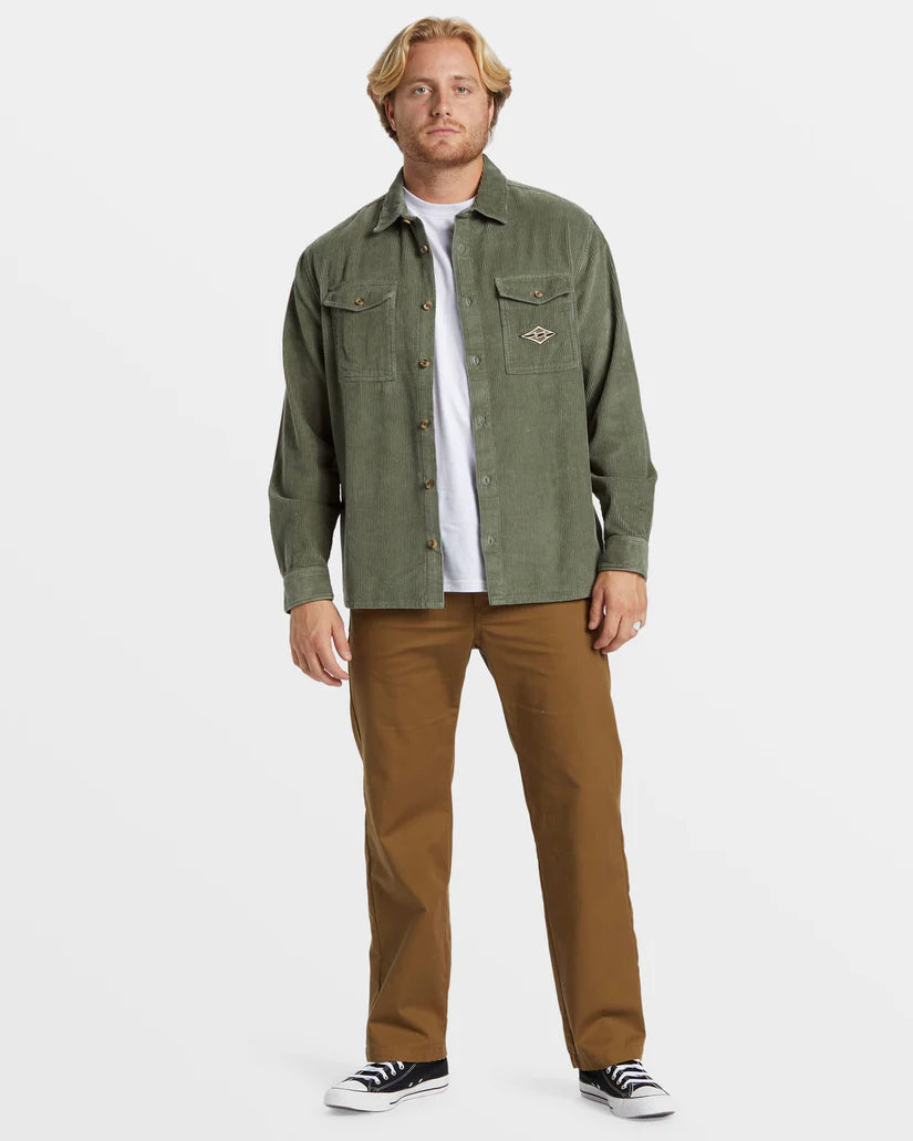 Mens Billabong Bong Days L/S Cord Shirt