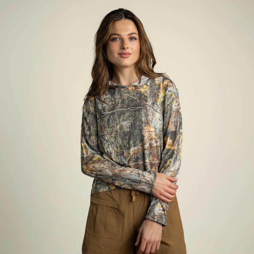 Sendero Yucatan Bamboo Hoodie Tech Long Sleeve - Will Tree Camo