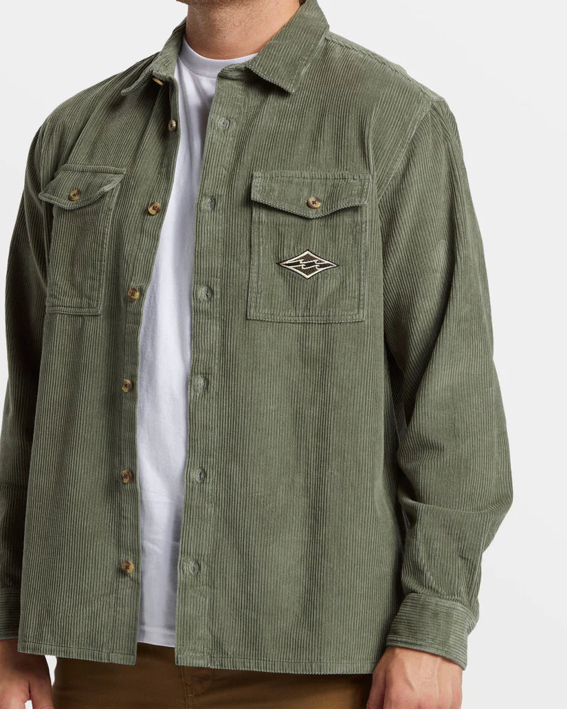 Mens Billabong Bong Days L/S Cord Shirt