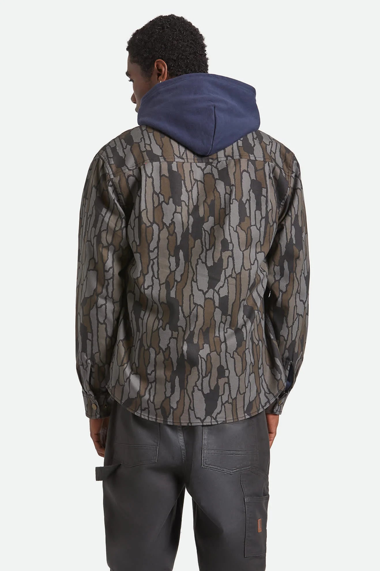 Brixton Builders Stretch Overshirt - Bark Camo