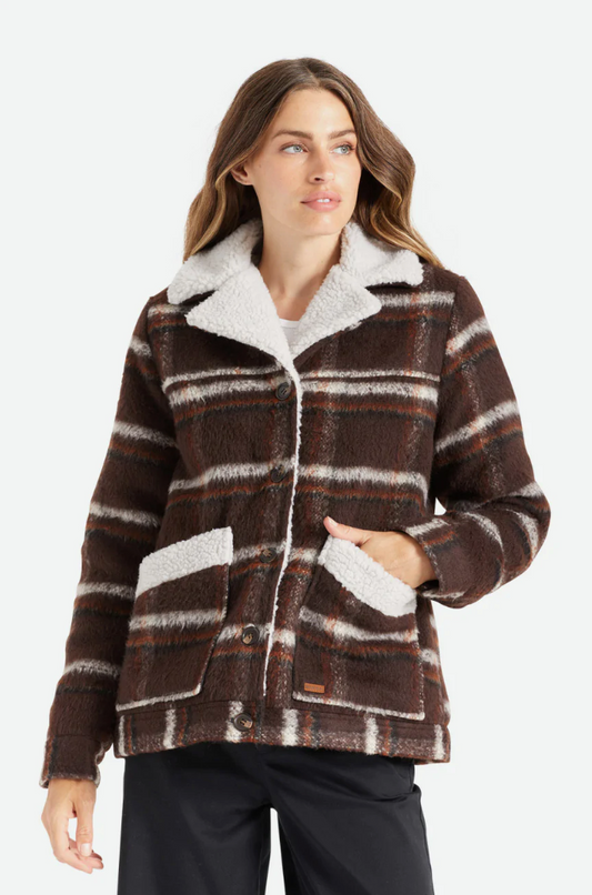 Brixton Womens Nouvelle Coat - Seal Brown