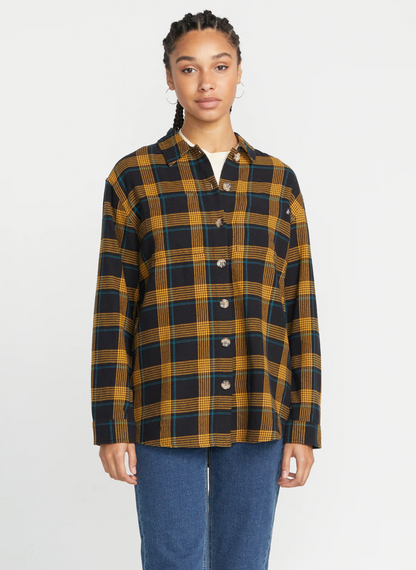 Volcom Womens Oversize Me Flannel