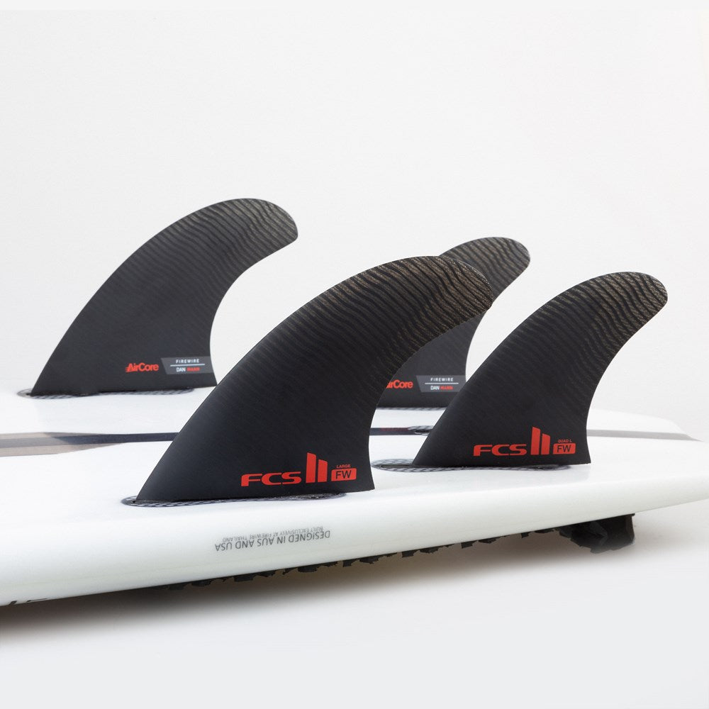 FCS II FW PC Black Tri-Quad Fins