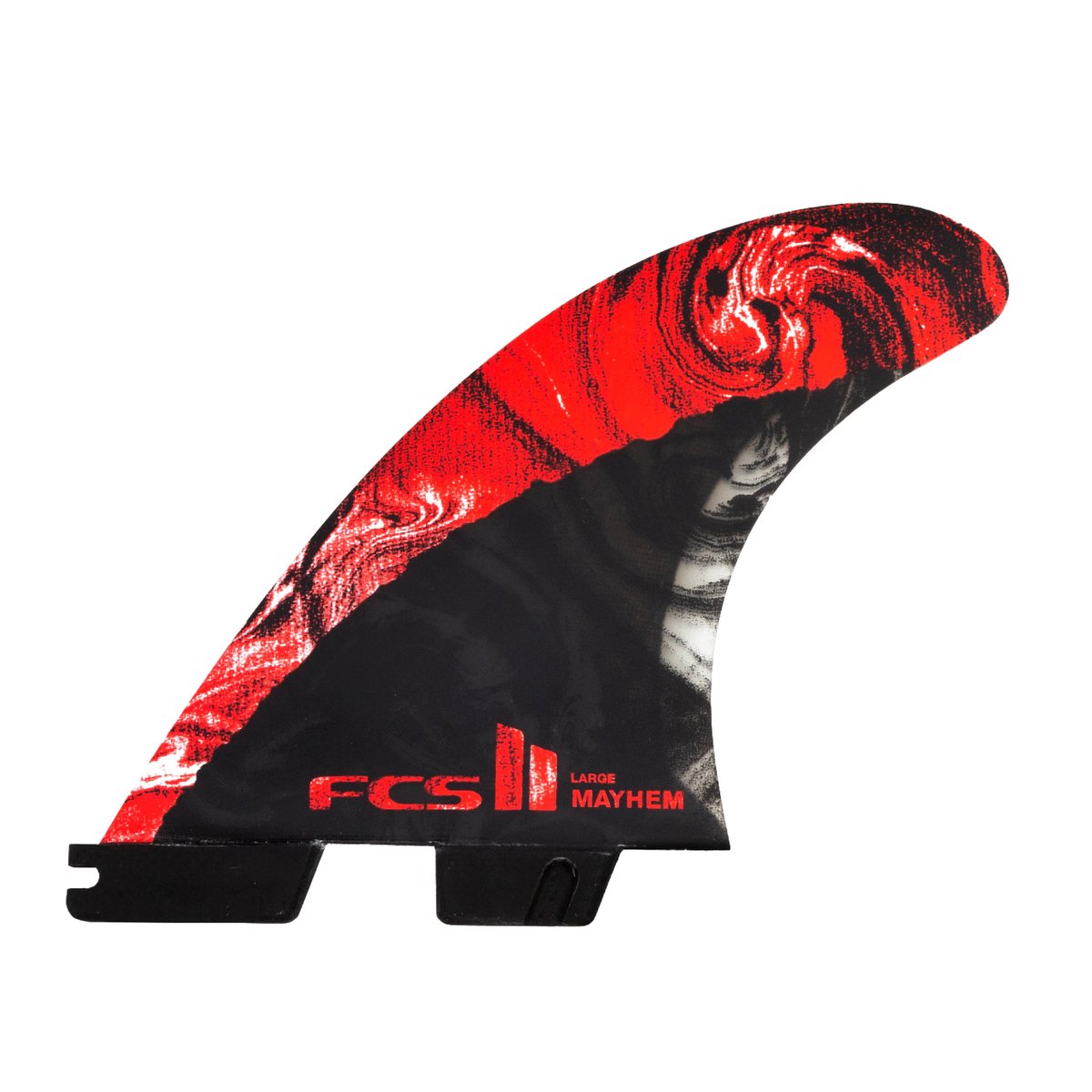 FCS II MB PC Carbon Red Tri-Quad Fins