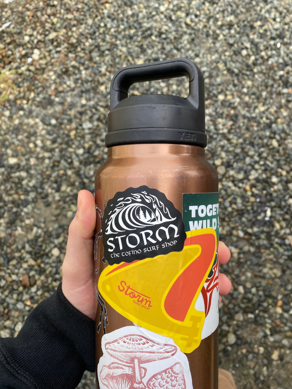 Storm Skeg Sticker - Red