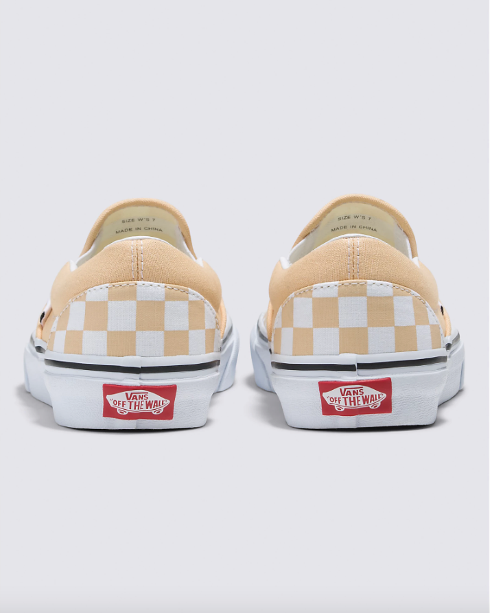 Vans Classic Slip On - Honey Peach Checkerboard