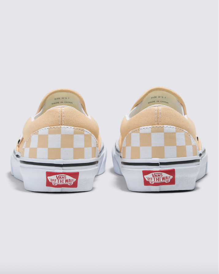 Peach checkered vans hotsell