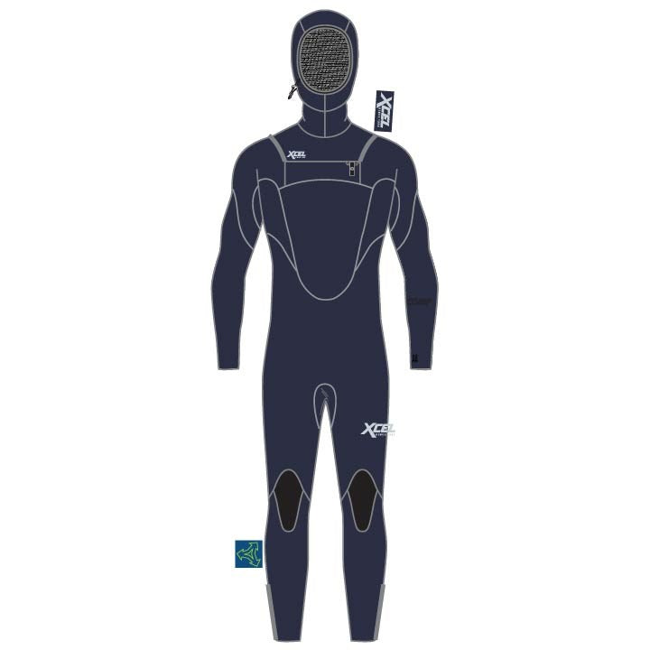 Xcel Youth Comp 5/4mm Hooded Fullsuit