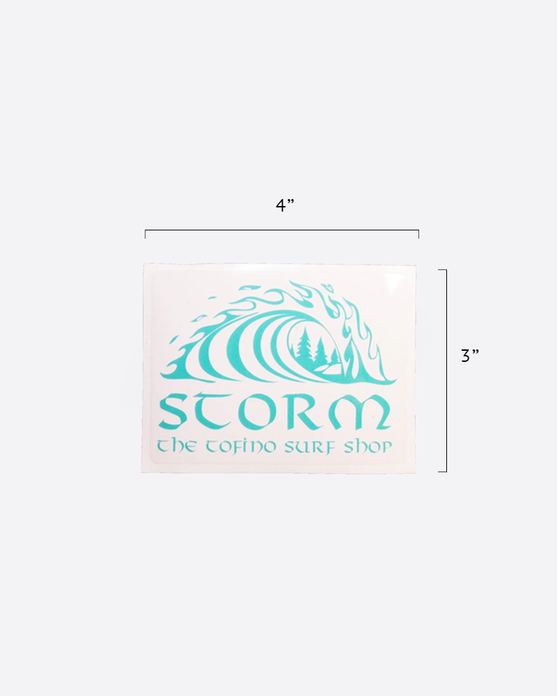 Storm Classic Wave Sticker Small
