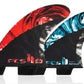 FCS II MB PC Carbon Red Tri-Quad Fins