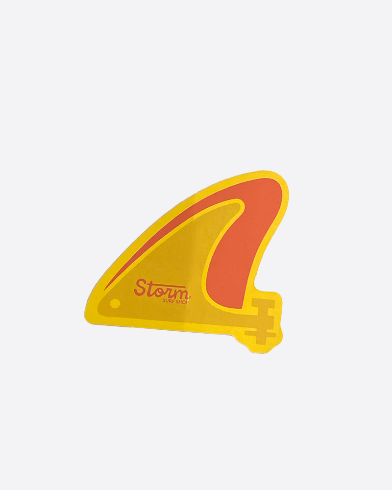 Storm Skeg Sticker - Red