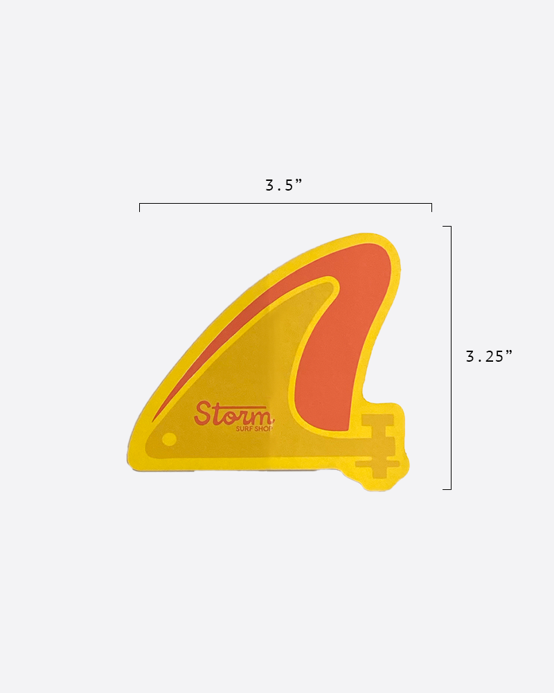 Storm Skeg Sticker - Red