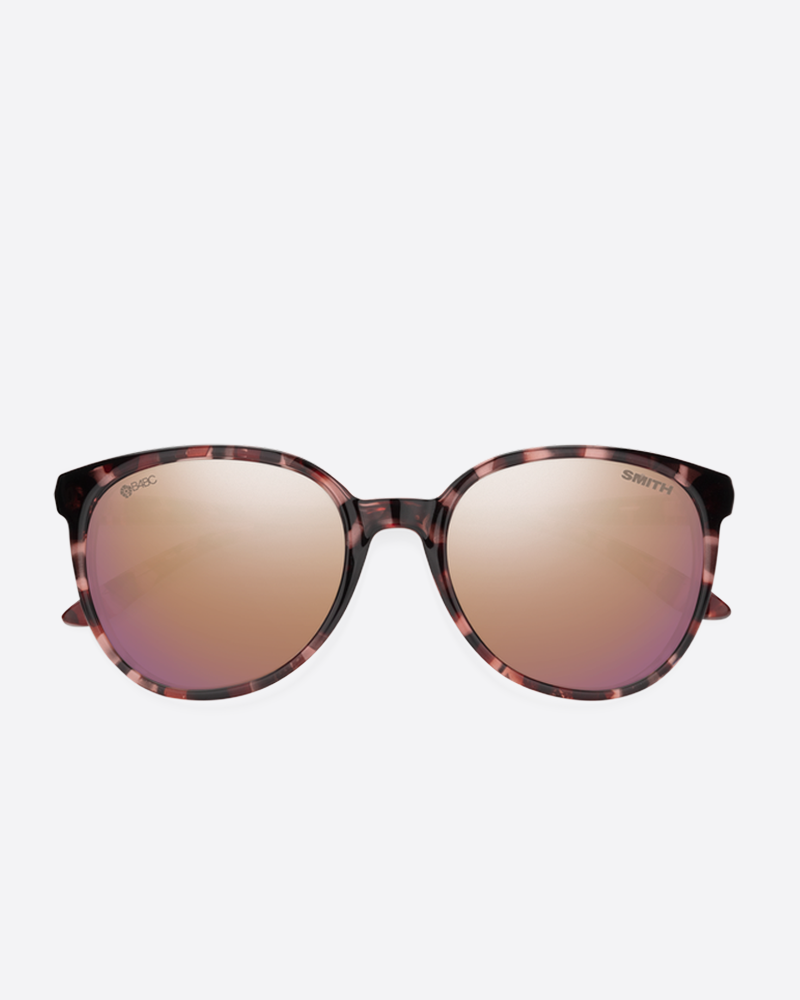 Smith Cheetah Rose Tortoise ChromaPop Polarized Rose Gold Mirror